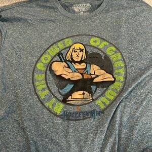 NWT Heather Blue He Man Tee Shirt